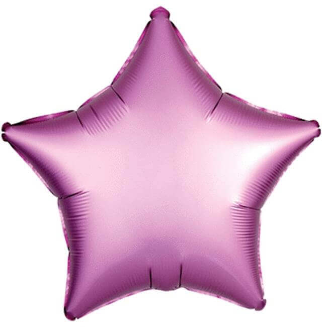 Ballon étoile mat magenta 18"