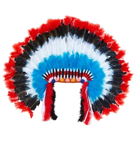 [WID29285] Deluxe feather Native American-style chief headdress