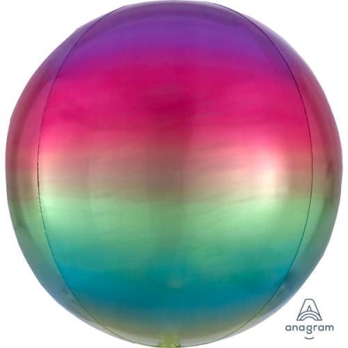 [AMS3985001] Ballon sphère arc-en-ciel ombré violet à jaune