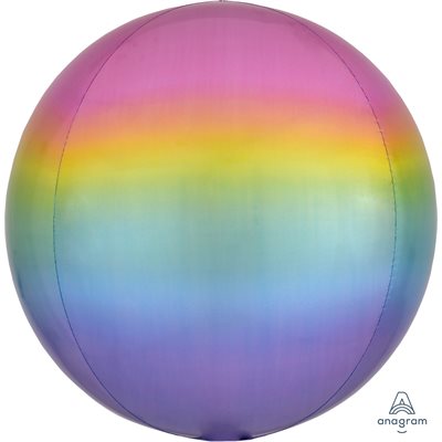 [AMS4055401] Ballon sphère arc-en-ciel ombré rose à violet