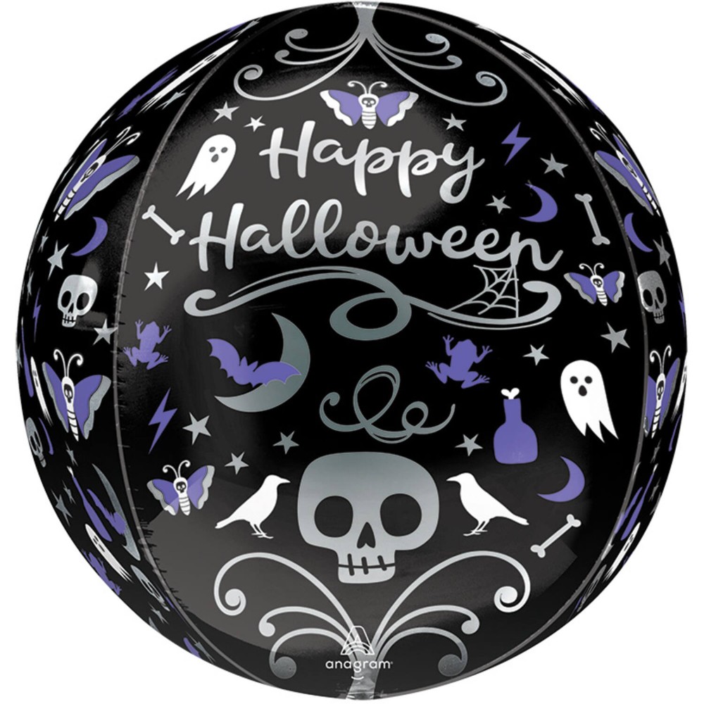 [AMS4316475] Happy Halloween moonlight Orbz balloon 40 cm