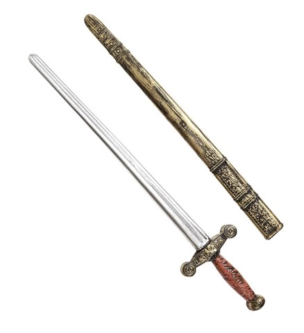 [WID86244] Antikes Ritterschwert mit Scheide - 75 cm