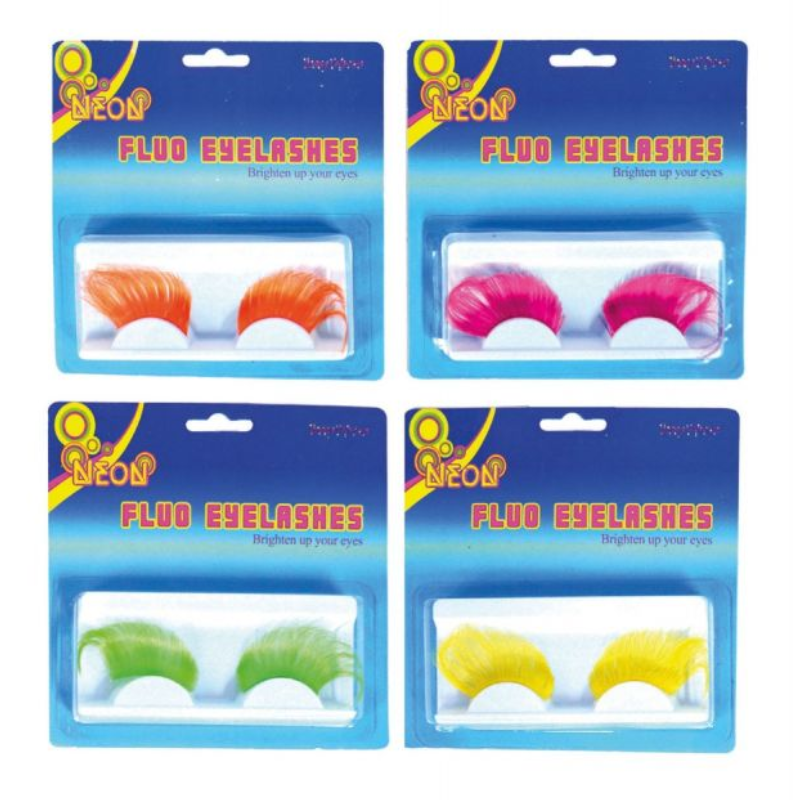 Faux cils fluorescents