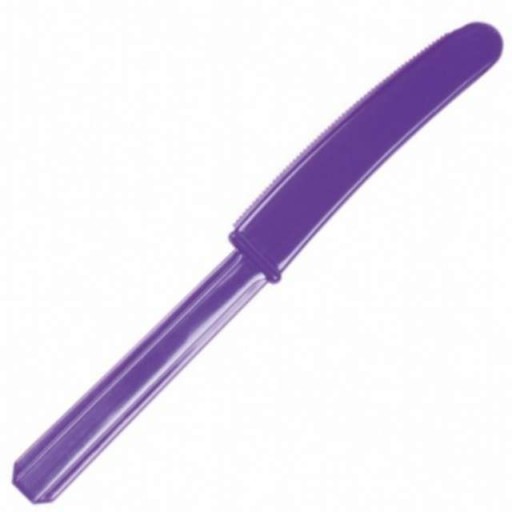 couteau plastique x 10 : purple