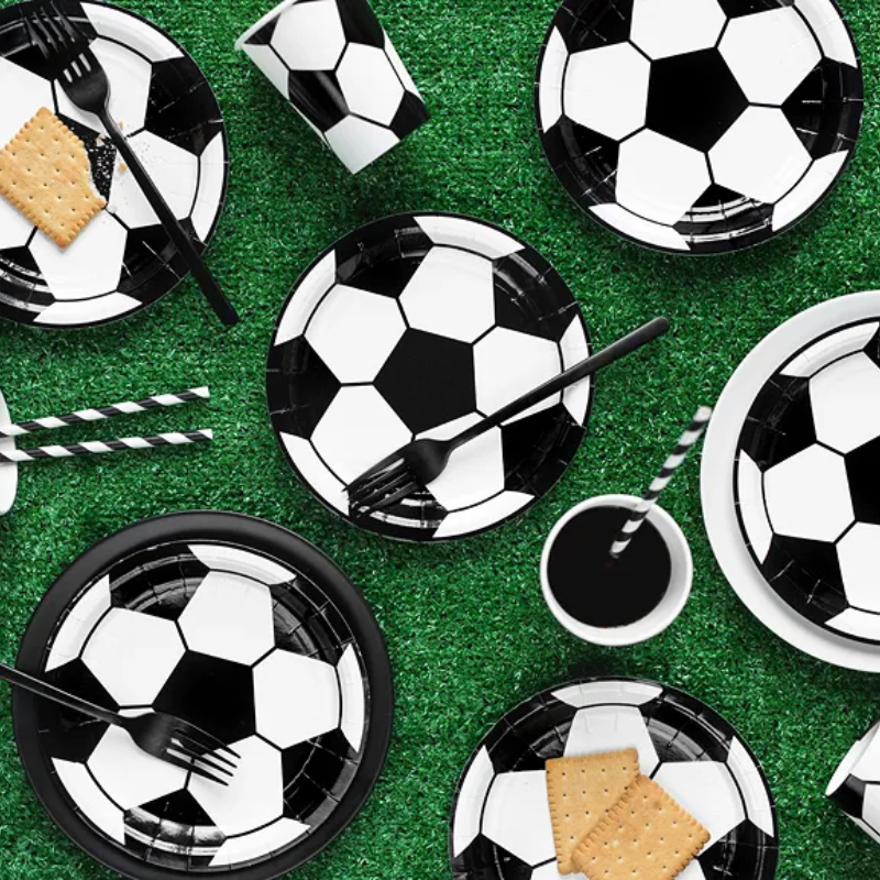 6 Dessertteller Fußball