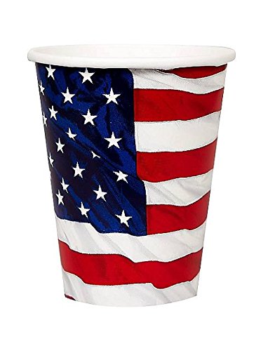8 Gobelets USA en papier 266ml