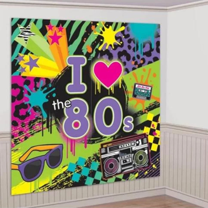 [AMS671223] Wanddekoration I ♥ the 80's