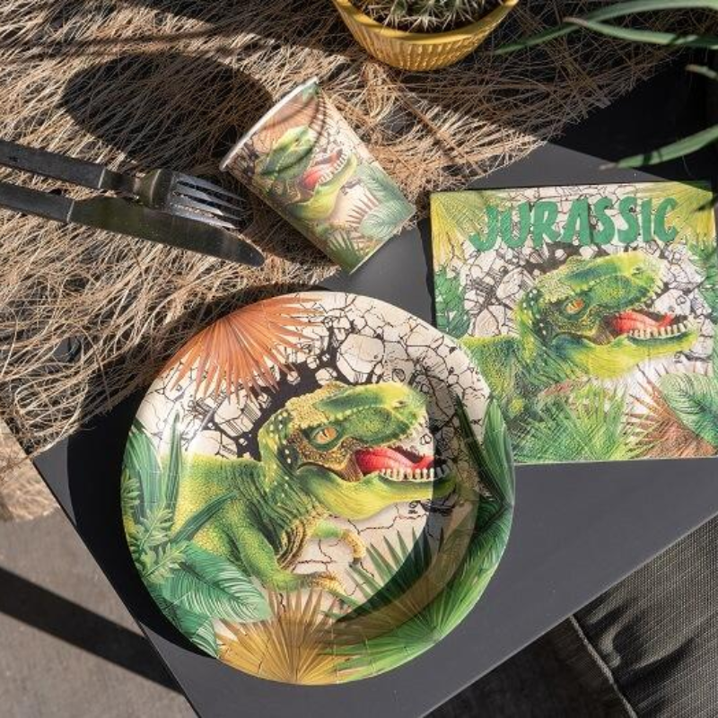 [SAN7285] Assiettes Dinosaures "Jurassic"