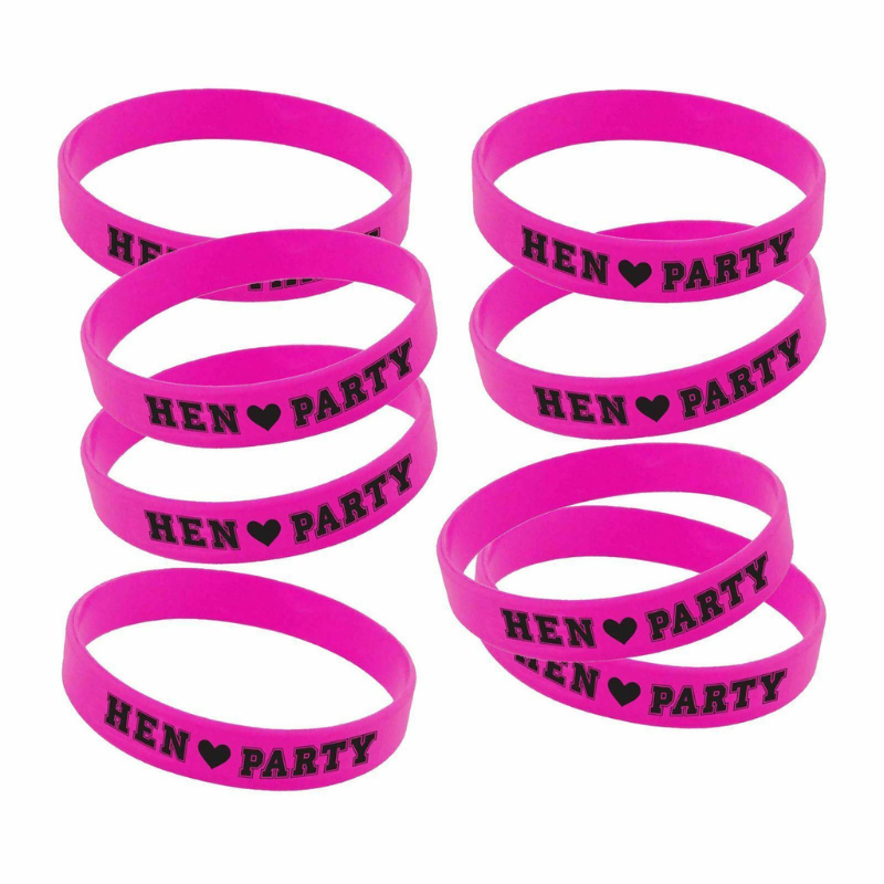[AMS9900522] 6 "Hen Party"-Armbänder - Junggesellinnenabschied