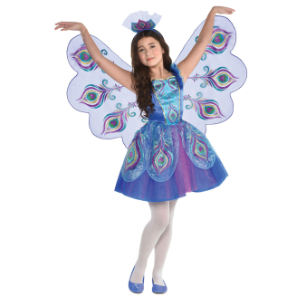 [AMS9904788] Peacock Costume for Girls (4-6 ans)