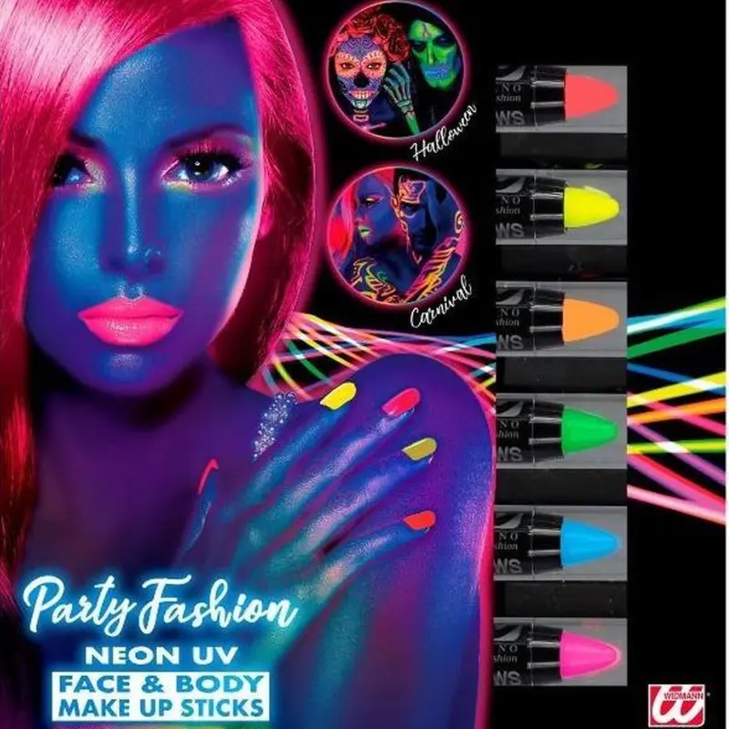 Set de 6 crayons néon UV