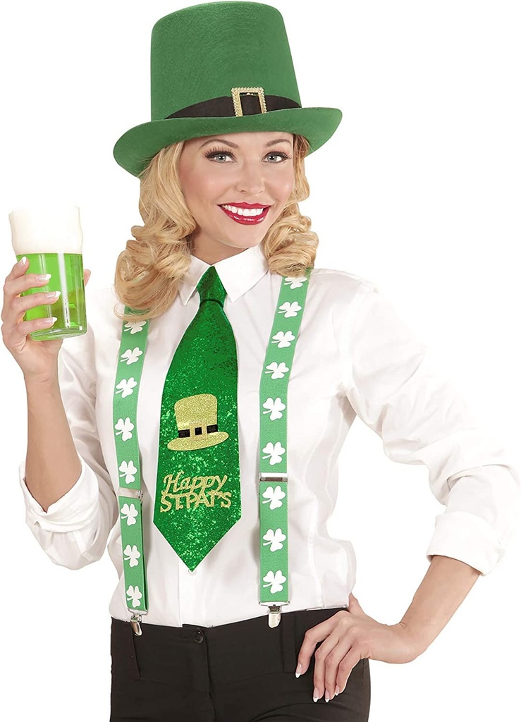 Cravate à paillettes St Patrick