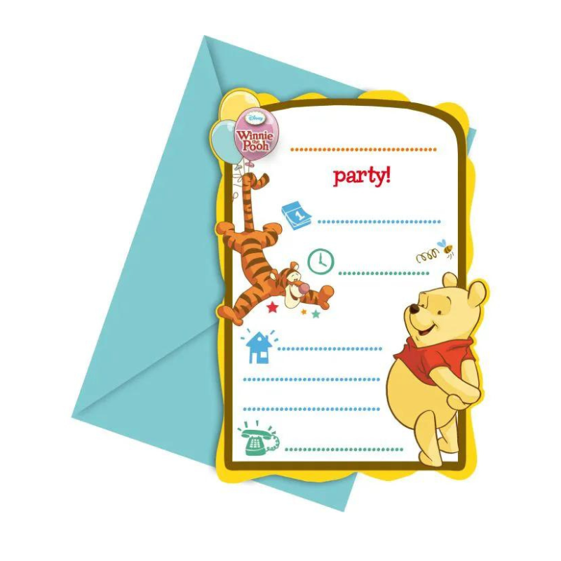 [FOL81552P] Winnie the Pooh invitations