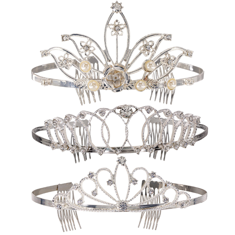 [WID2446D] Tiara with rhinestone