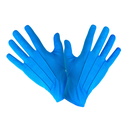 Gants coton bleu 22 cm