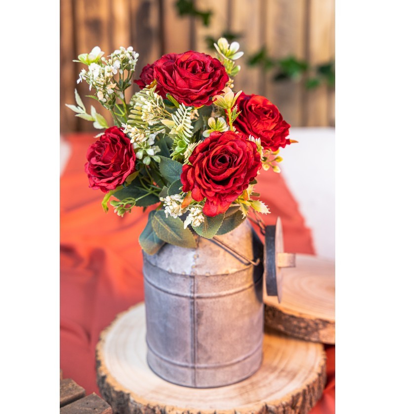Bouquet de 6 roses rouges