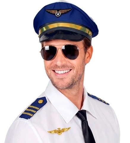 [WID7146V] Gold aviator brooch