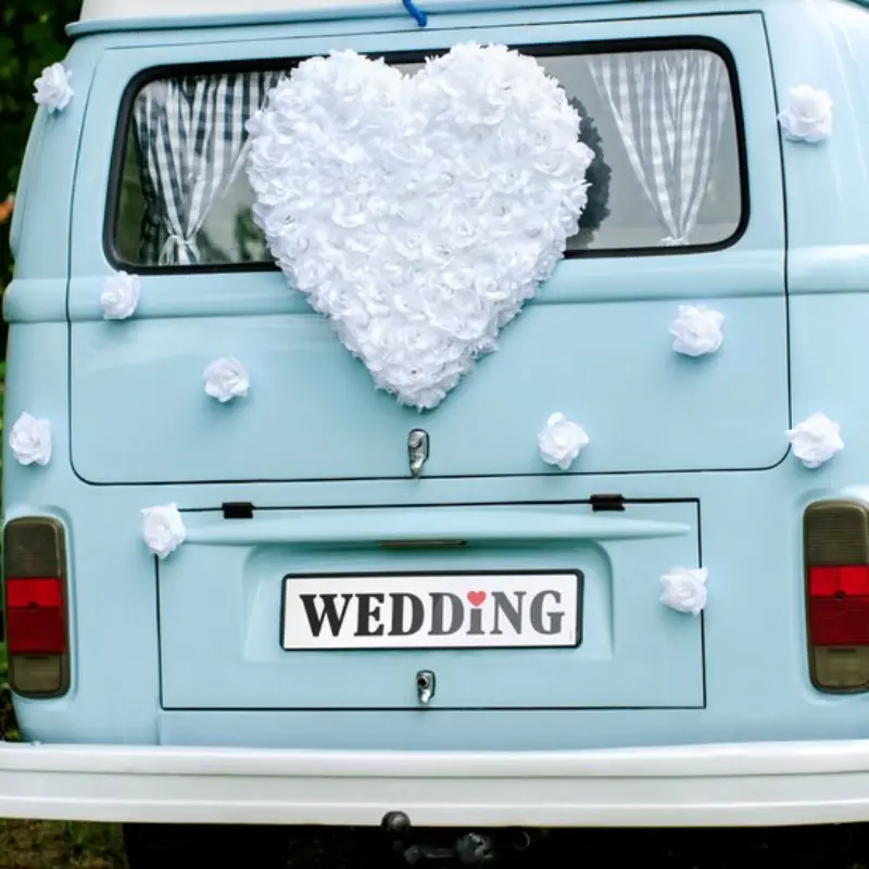 24 Roses blanches autoadhésives