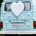 24 Roses blanches autoadhésives