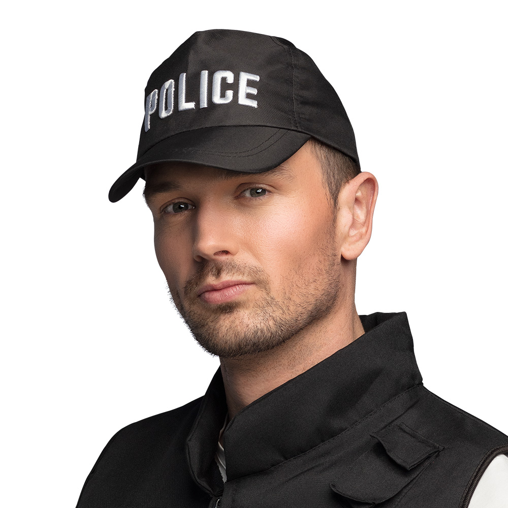 Casquette noire de Police