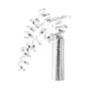 Rouleaux serpentins argent