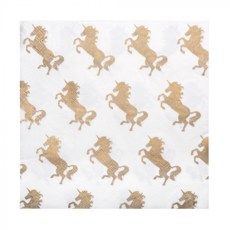  20 serviettes Licorne
