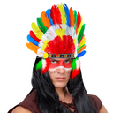 indien coiffe adulte courte - Ref : WID3081L
