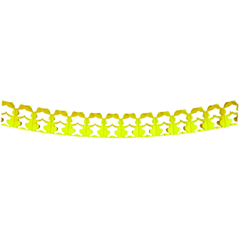 Guirlande Lapins jaune en papier 4 m