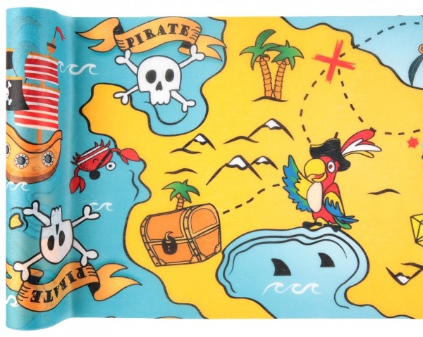 [SAN7518] Pirate table runner 30 cm x 5 m