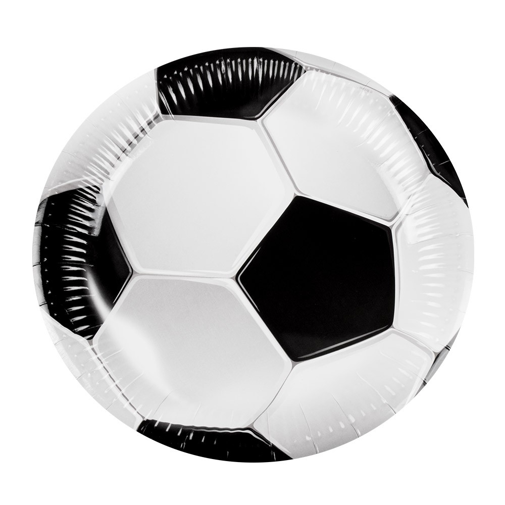 Assiettes en carton Football 23CM