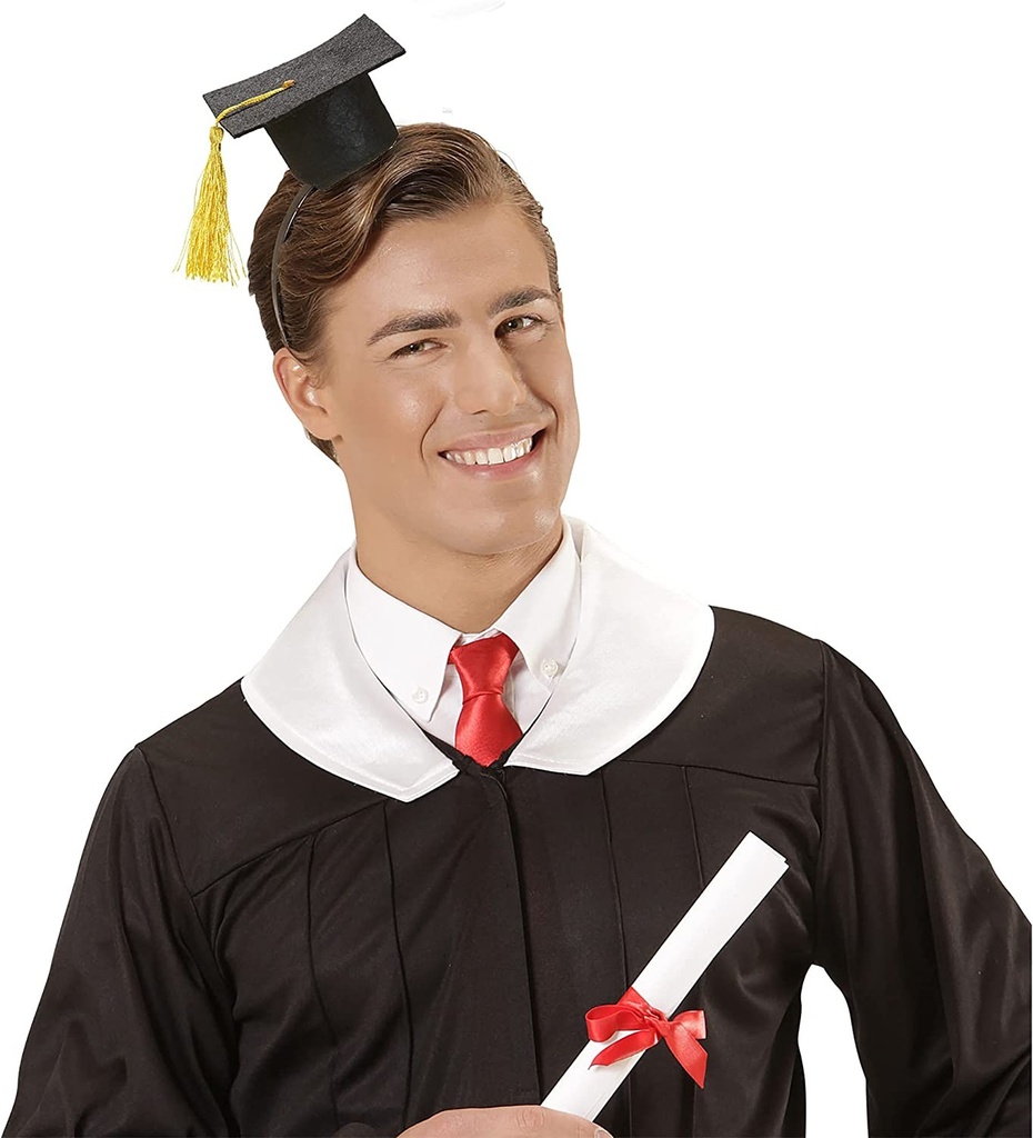 Serre-tête mini chapeau Diplômé