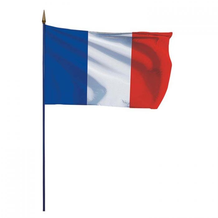 [APT5285] Drapeau de la France sur une hampe