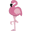 Grand ballon Flamant rose - 152 cm