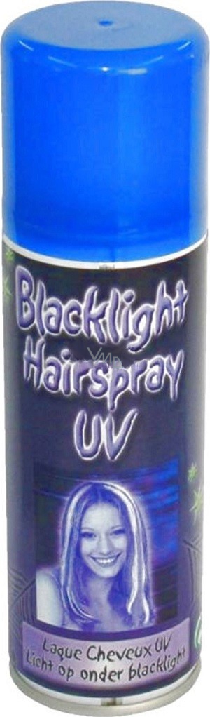[APT4614] Transparentes Schwarzlicht-Haarspray 125 ml (Weiß-/Blaueffekt)