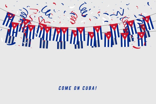 [APT5025] Guirlande fanion Cuba 10 m