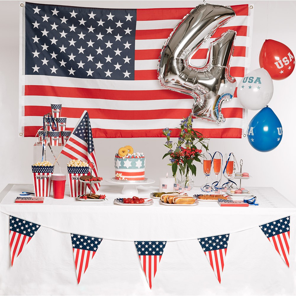 Drapeau USA sur hampe