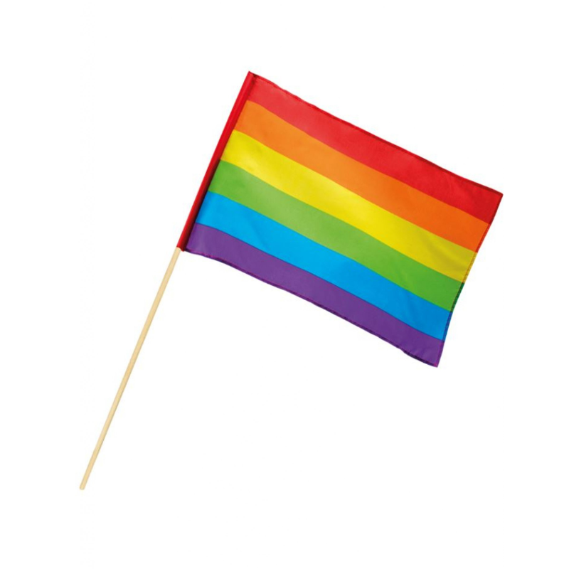 [PCL29736] Regenbogenflagge am Stab