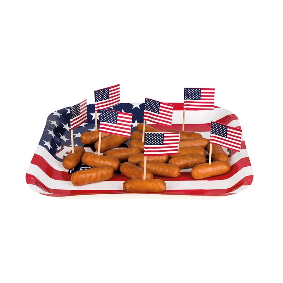 Piques mini drapeaux USA