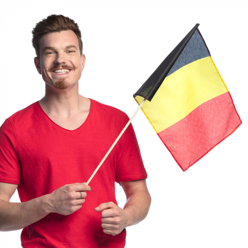 Drapeau sur tige - Belgique