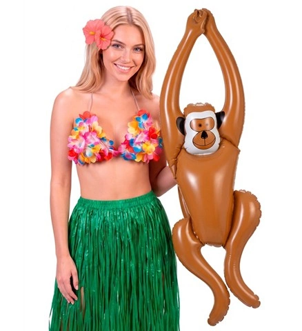 [WID2467Y] Singe gonflable suspendu, 90 cm