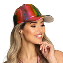 Casquette arc-en-ciel holographique 