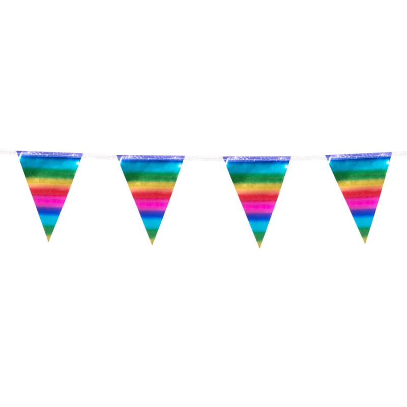 Guirlande de fanions géants arc-en-ciel 