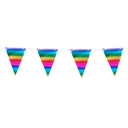Guirlande de fanions arc-en-ciel géante