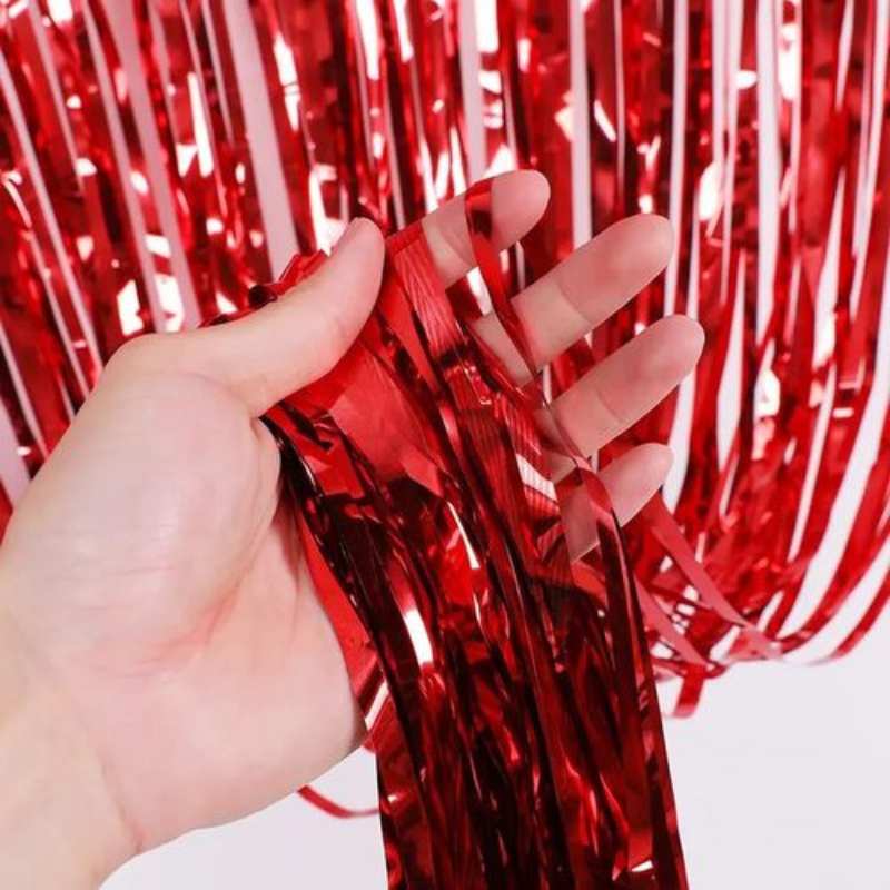 Rideau lamelle rouge 2.40*0.9 m