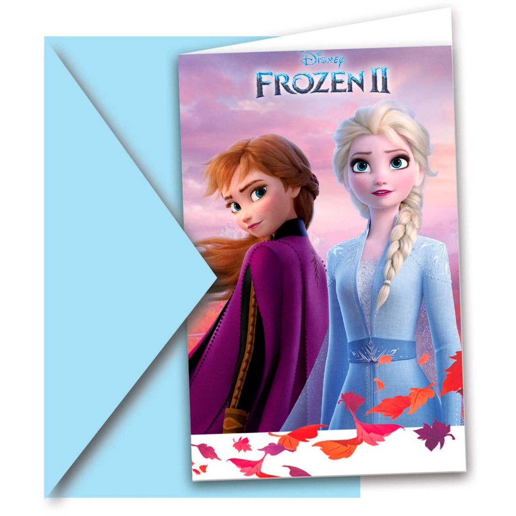 Invitations Frozen II avec enveloppes