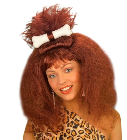 [WIDC6353] Cavewoman Wig with Bone