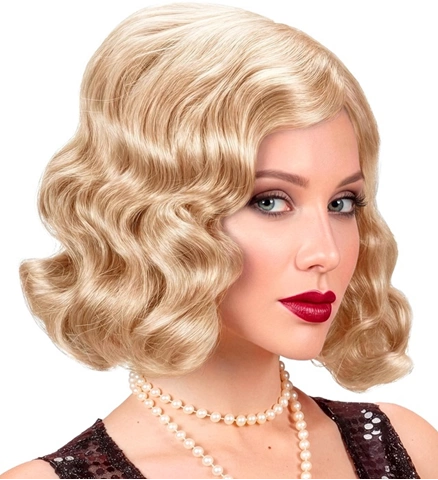 [WIDT0996] Blonde 20er-Jahre-Perücke für Damen