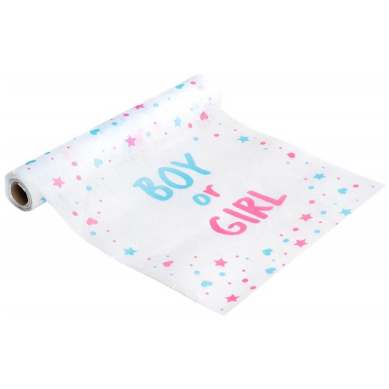 Chemin de table "Boy or Girl"