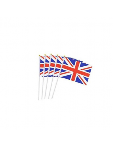 [APT69000/ANGLE] SACHET DE 10 DRAPEAUX PLAST 9.5X16CM royaume-uni
