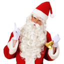 perruque pere noel luxe naturel + moust+ barbe + cache sourcils
